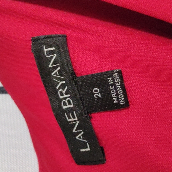 Lane Bryant red sleeveless dress with asymmetrical hem in size 20. - Picture 2 of 5